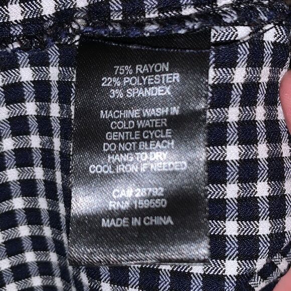 Massimo Fabbro Italy Checkered High Rise Women’s Pants Size 10 - Picture 10 of 10